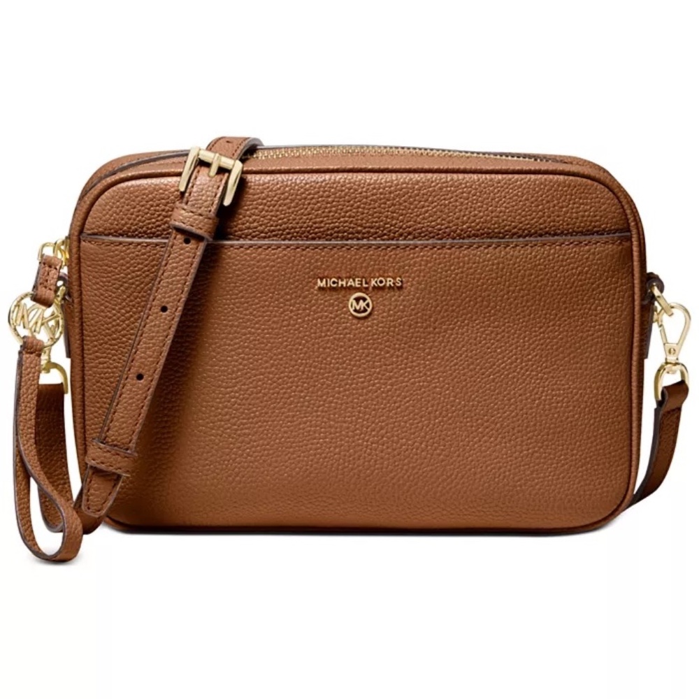 Michael Kors, Jet Set Charm East West Leather Camera Crossbody